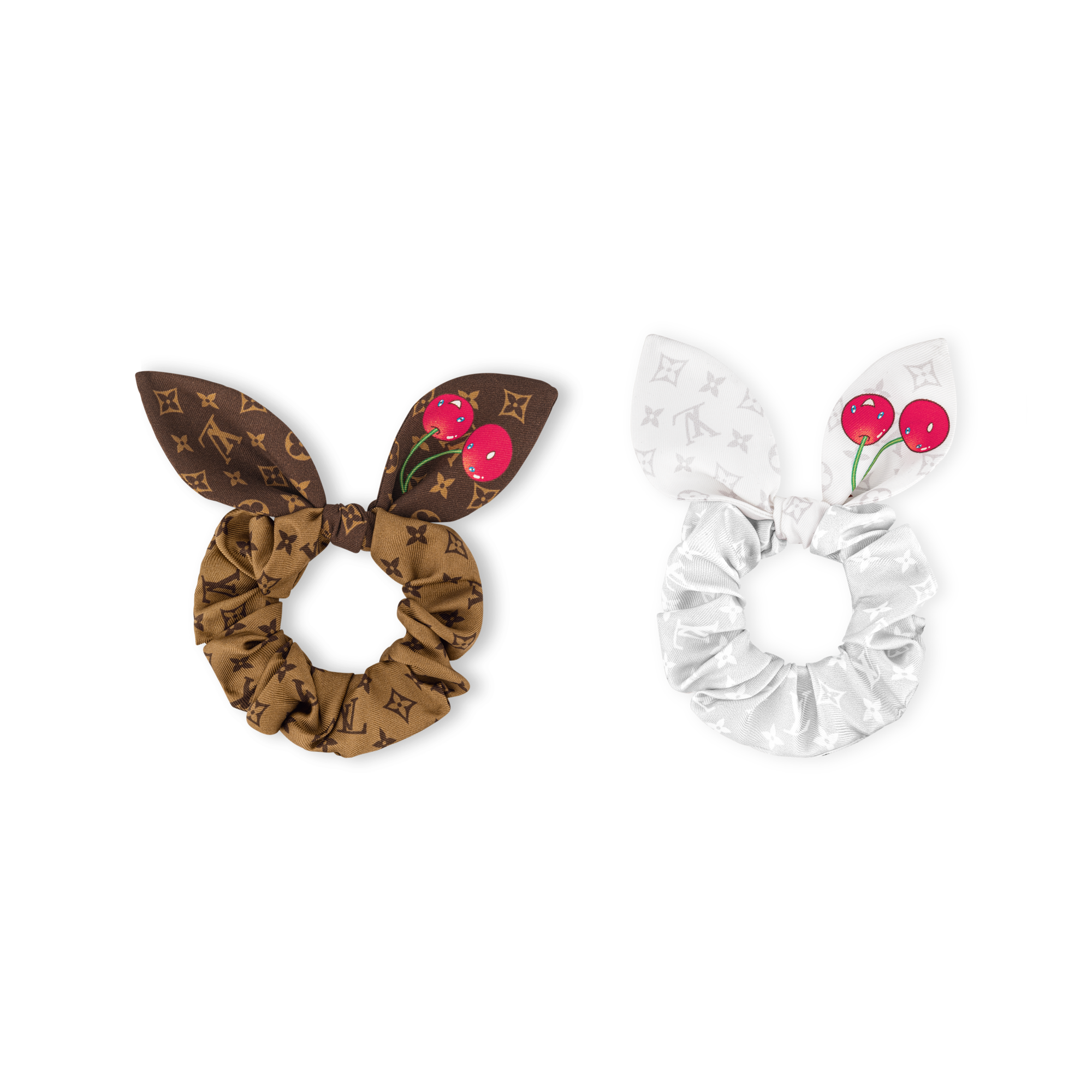 LV x TM Monogram Cerise Set of Scrunchies - Luxury S00 White